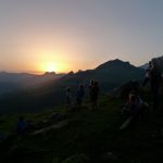 Sunset over Grand Bornand